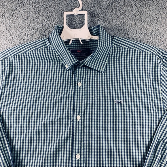 Ralph Lauren Shirt Men's Long Sleeve Button Up Cotton Plaid Green Size 3XB Big - Picture 4 of 11